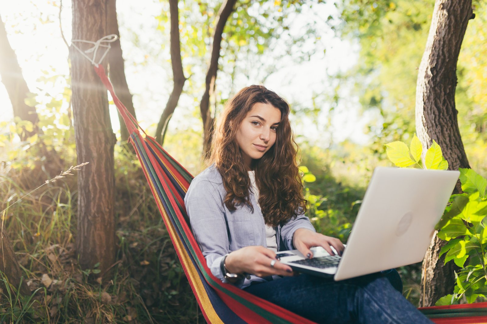 young beautiful woman in nature lying in a hammoc 2026 01 09 07 56 54 utc